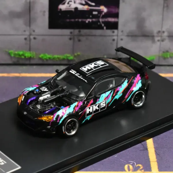 GT Gulf HKS 1:64 Diecast Model Car - Image 7