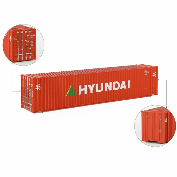 HO Scale 45ft Model Shipping Container C8745 - Image 6