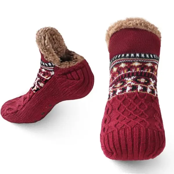 Thermal Fleece-Lined Floor Socks for Women and Men - Image 8