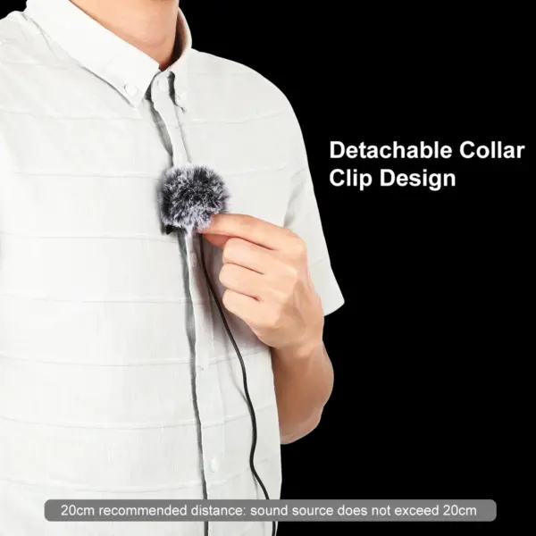 PULUZ 1.5m Lavalier Microphone for Smartphones - Image 6