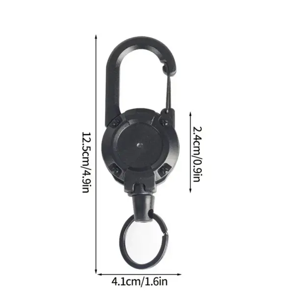 Outdoor Retractable Keychain with Hook Tool - Image 6