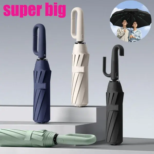 Reinforced 3-Fold Wind & Rain Umbrella - Image 2