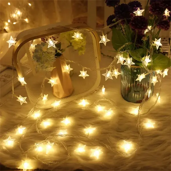 Star String Lights USB Battery Operated Fairy Lights - Image 3