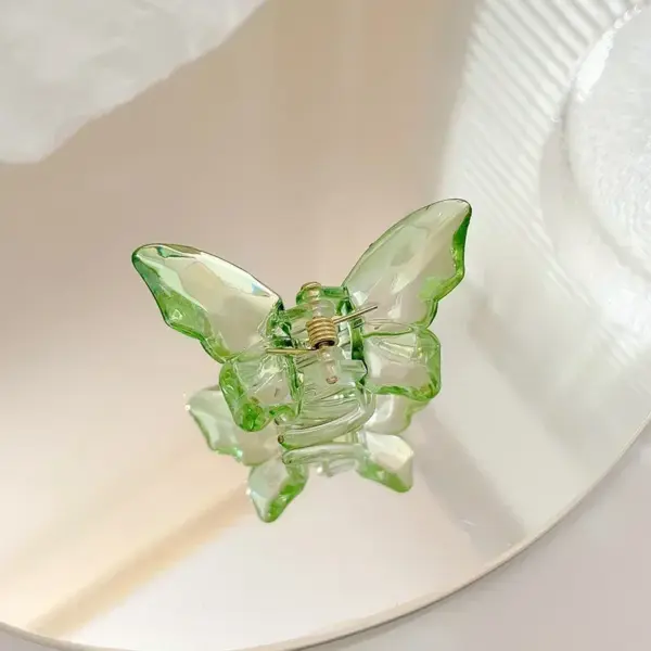 Large Transparent Butterfly Mermaid Hair Claw - Image 9