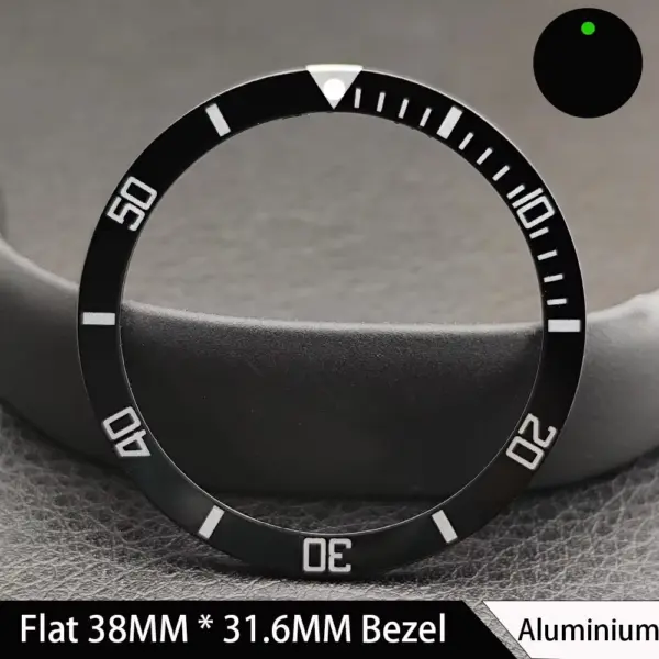 38mm Green Luminous Ceramic Watch Bezel Insert - Image 12
