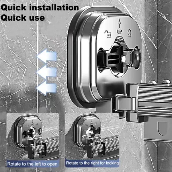 Wall-Mounted Retractable Clothes Drying Rack - Image 2