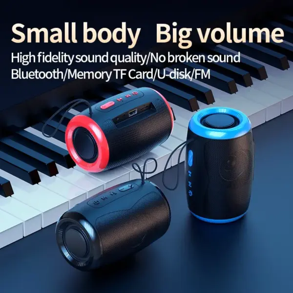 Outdoor Waterproof Portable Bluetooth Speaker with TWS - Image 3