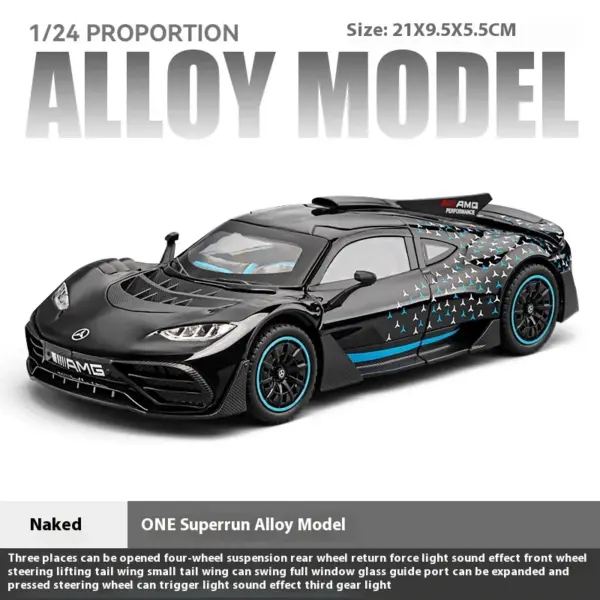 1:24 Benz AMG ONE Diecast Race Car Model - Image 11