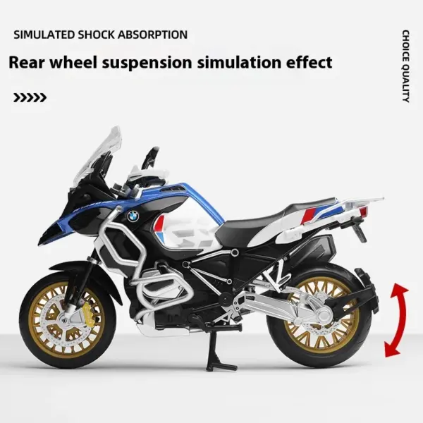 CCA 1:12 BMW R1250 GS Diecast Motorcycle Model - Image 4