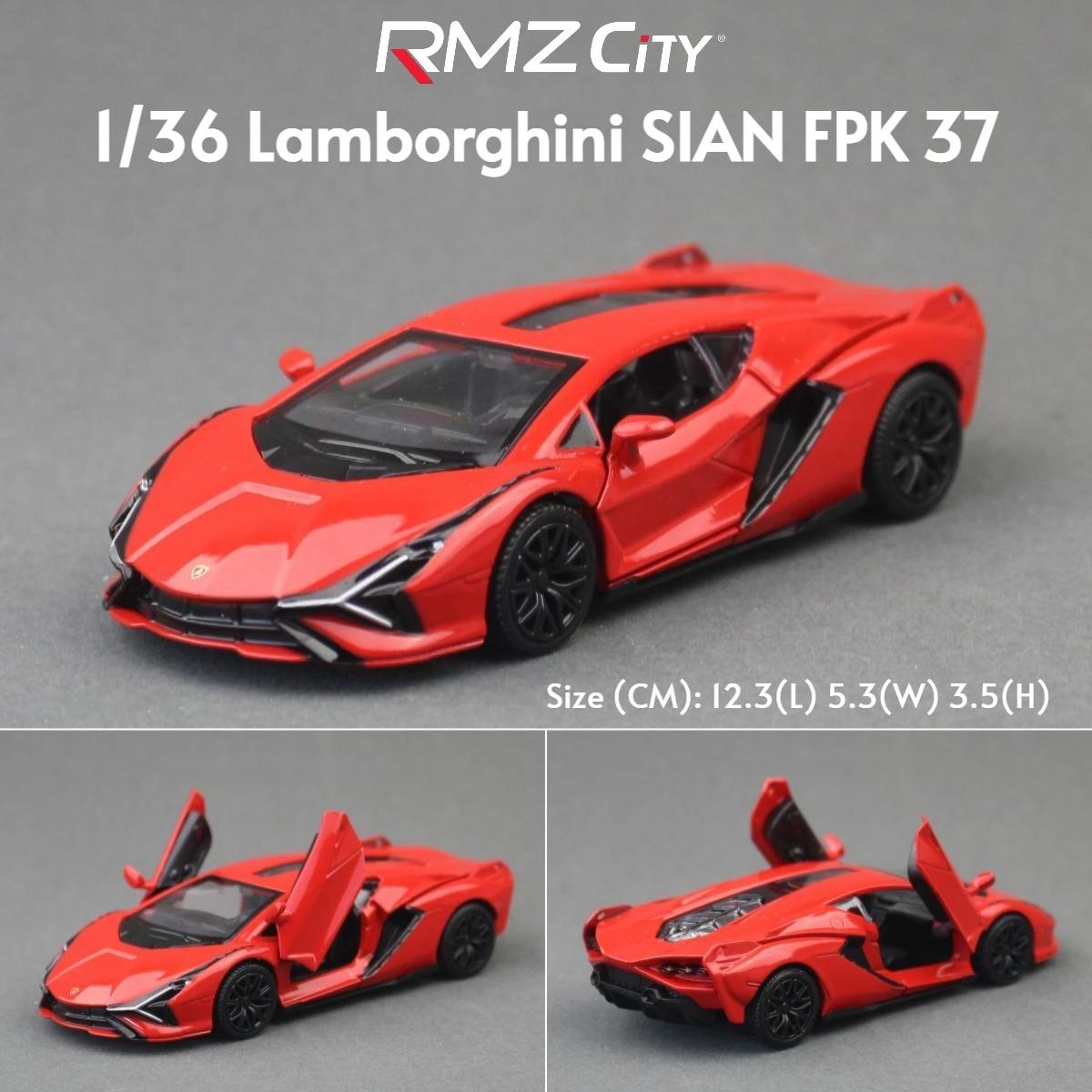 1/36 Lamborghini Super Sport Diecast Model Toy 19 1/36 Lamborghini Super Sport Diecast Model Toy - Image 19