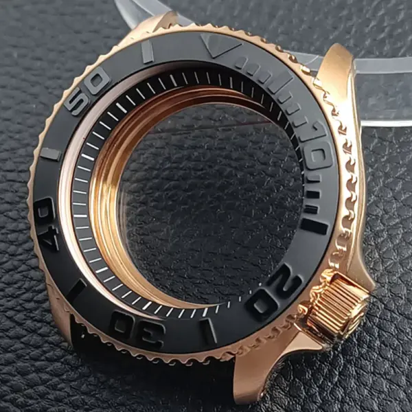 41.5mm Sapphire Crystal Watch Case for NH 35/36 Black Matte Finish - Image 35