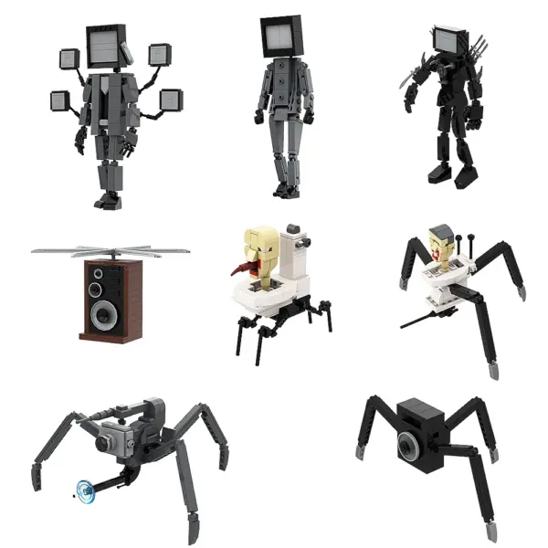 Gobricks Skibidi Toilet Man Building Block Set - Image 2