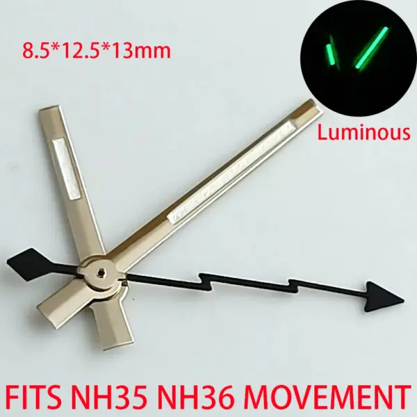NH36 Watch Hands with Super Luminous Green Tips - Image 16
