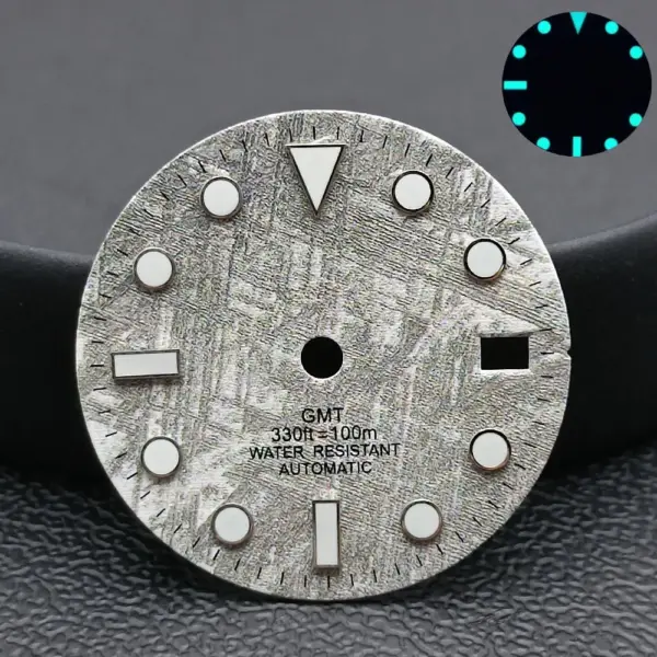 NH34/NH35 Caliber Watch Dial with Blue-Green Luminous Finish - Image 23