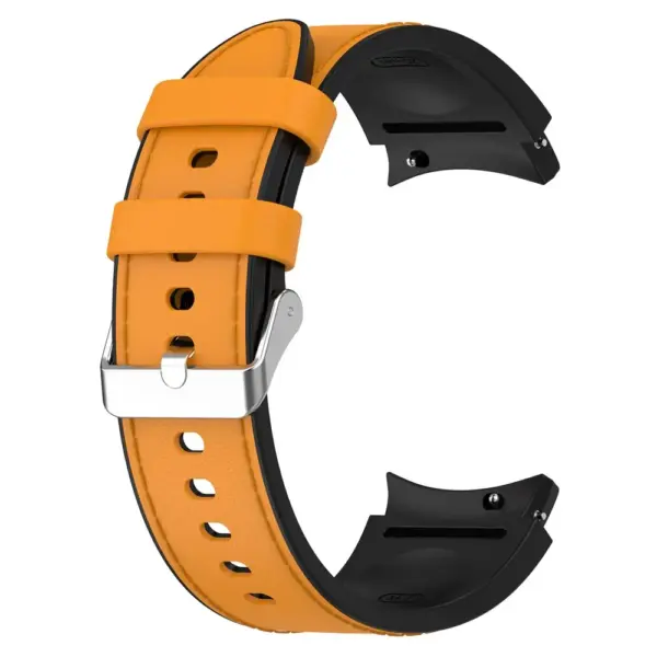 Leather and Silicone Band for Samsung Galaxy Watch 4/5/6/7 Series - Image 9