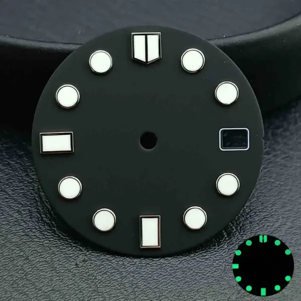 28.5MM Moire Luminous Watch Dial for NH35/36 - Image 9
