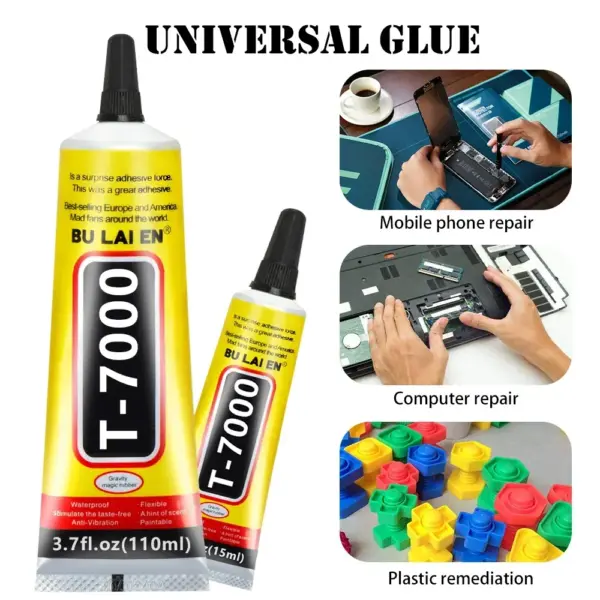 15ML T7000 Black Contact DIY Glue for Repairs - Image 3