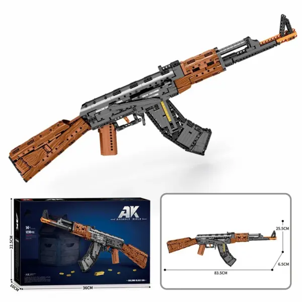 AK47 Assault Rifle Model Building Blocks Kit - Image 8