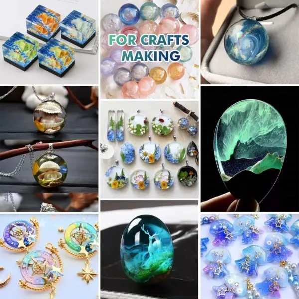 300g UV Resin Clear for Jewelry Making - Image 4