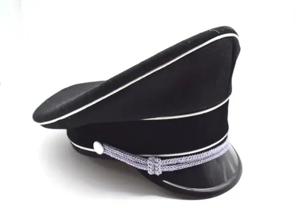 German Army Officer Woolen Hat Cap Black 57-60cm - Image 3