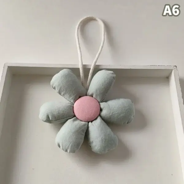 Candy Fabric Flower Keychain for Bags - Image 12