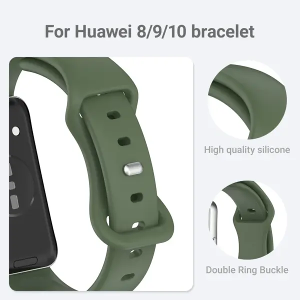 Silicone Watch Strap for Huawei Band 8/9/10 - Image 5