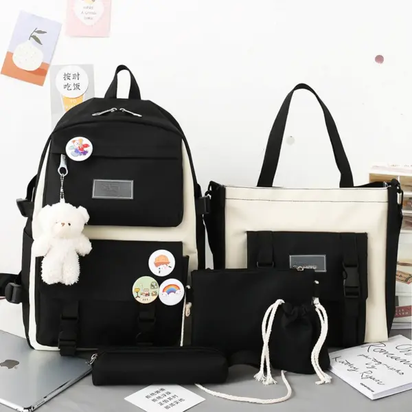 5-Piece Teenage Girl School Backpack Set - Image 7