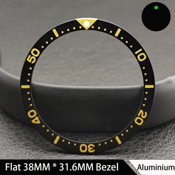 38mm Green Luminous Ceramic Watch Bezel Insert - Image 10