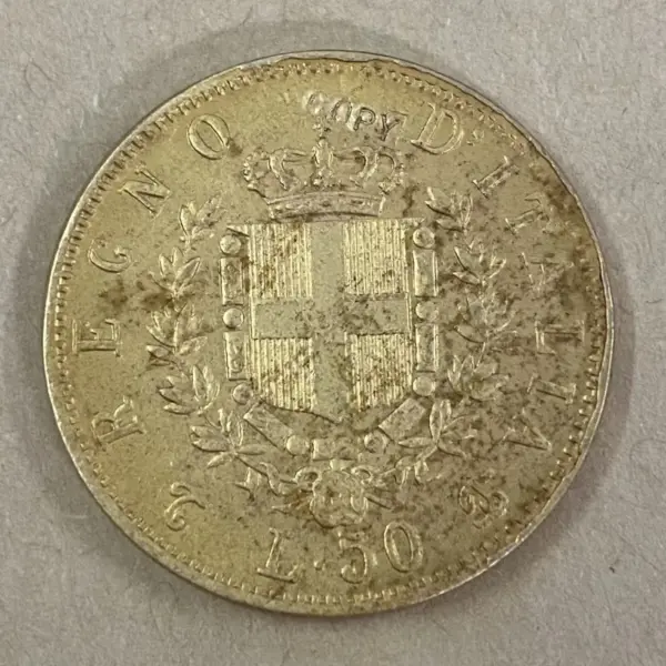 Replica 1864 Italy 50 Lire Coin Set - Image 5