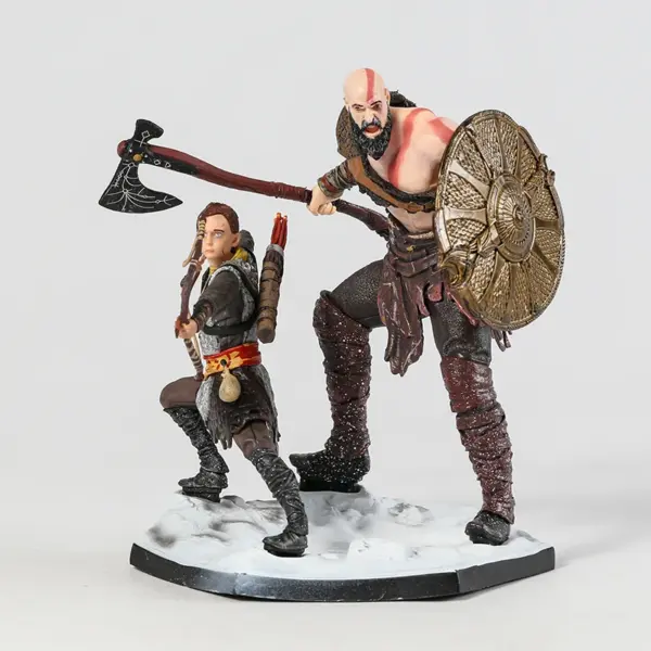 God of War Kratos and Atreus PVC Figure Model - Image 3