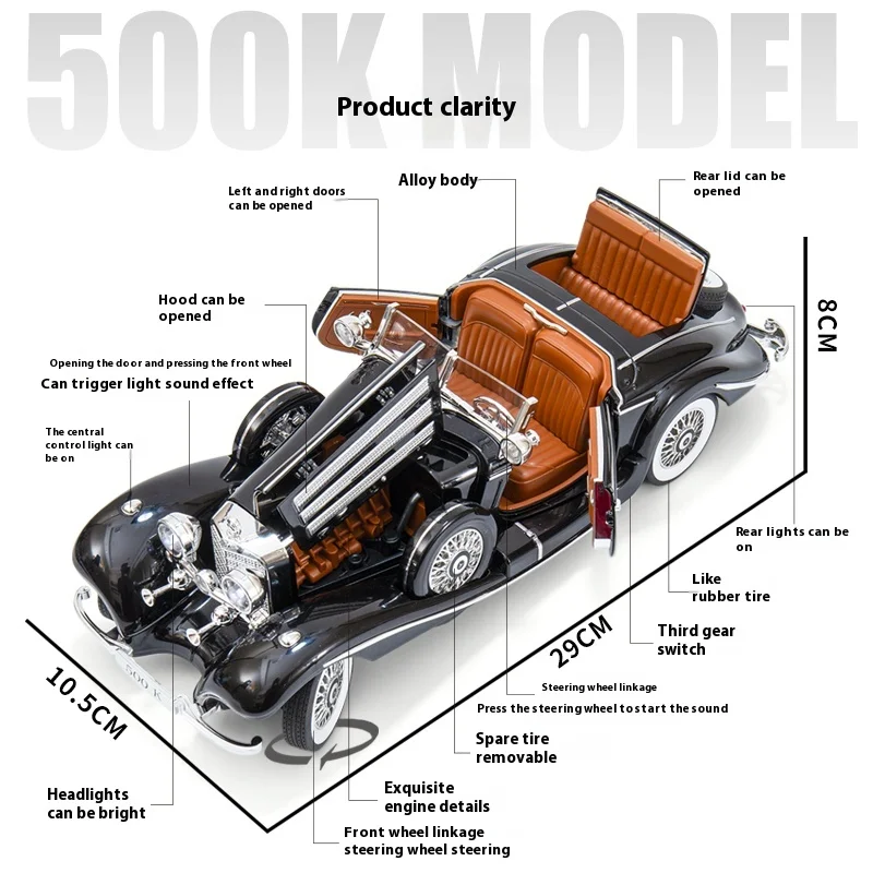 1:18 Maisto 1936 Classic Car Diecast Model 4 1:18 Maisto 1936 Classic Car Diecast Model - Image 4