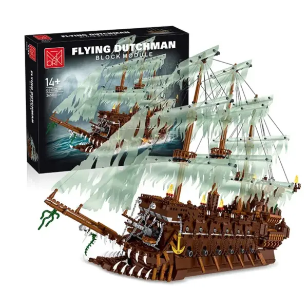 Flying Dutchman Pirate Ship Building Blocks Set - Image 7