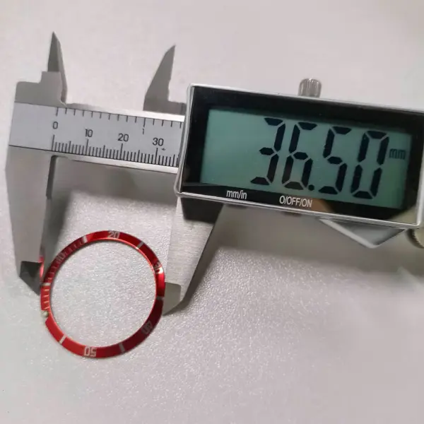 Sloping Aluminum Watch Bezel Insert 36.5mm Replacement - Image 3