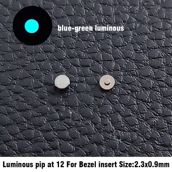 Luminous Pip at 12 for Seiko/ SUB Ceramic Bezel - Image 2