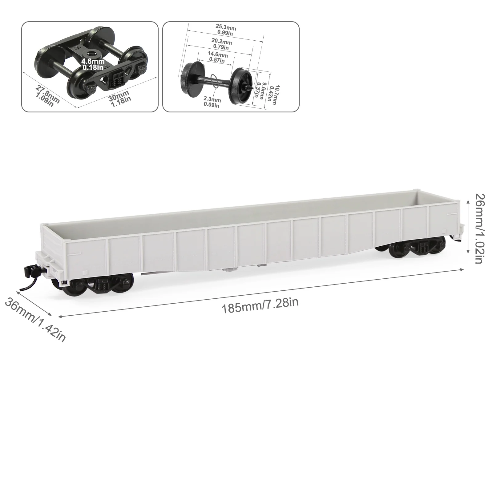 Evemodel HO Scale 1:87 Gondola Car Kit 6 Evemodel HO Scale 1:87 Gondola Car Kit - Image 6