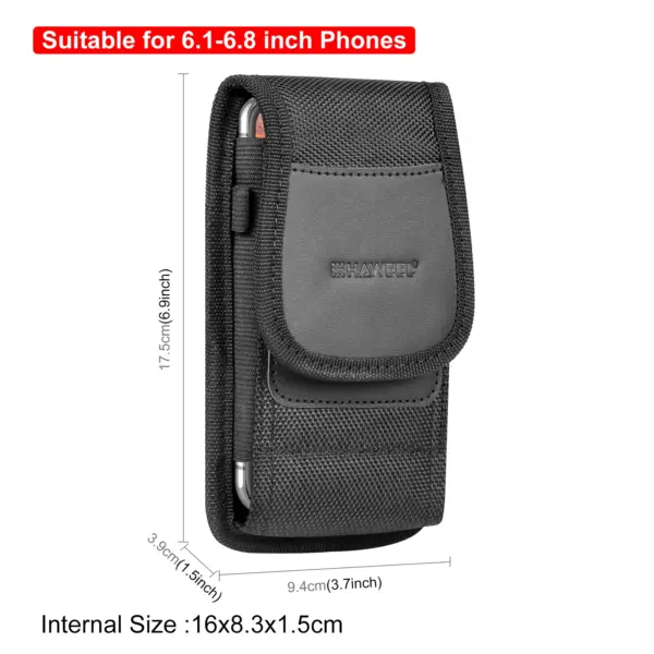 HAWEEL Nylon Phone Waist Bag for iPhone and Galaxy - Image 12