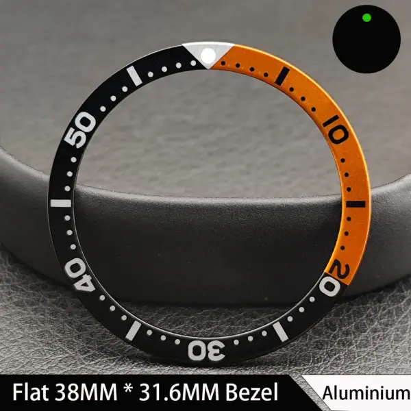 38mm Green Luminous Ceramic Watch Bezel Insert - Image 19