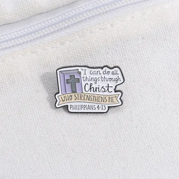 I Can Do All Things Enamel Pin Brooch - Image 6