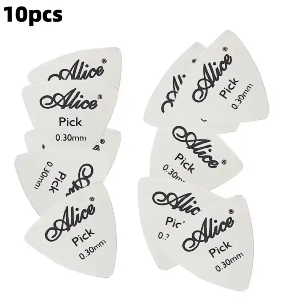 Alice 10Pcs Silver Metal Guitar Picks 0.3mm - Image 8