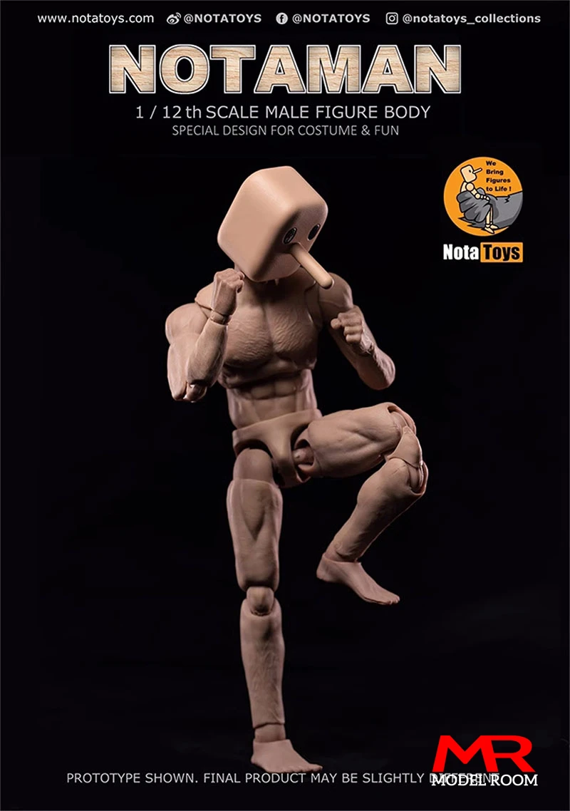 Notaman 1/12 Male Action Figure NT-01 NT-02 NT-02W 6 Notaman 1/12 Male Action Figure NT-01 NT-02 NT-02W - Image 6