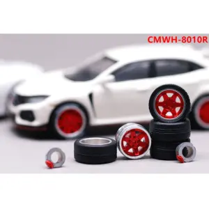 1/64 Alloy Wheel & Tire Set for Model Cars 52 S27f4343505aa4c93ad408813b44e4362E 8