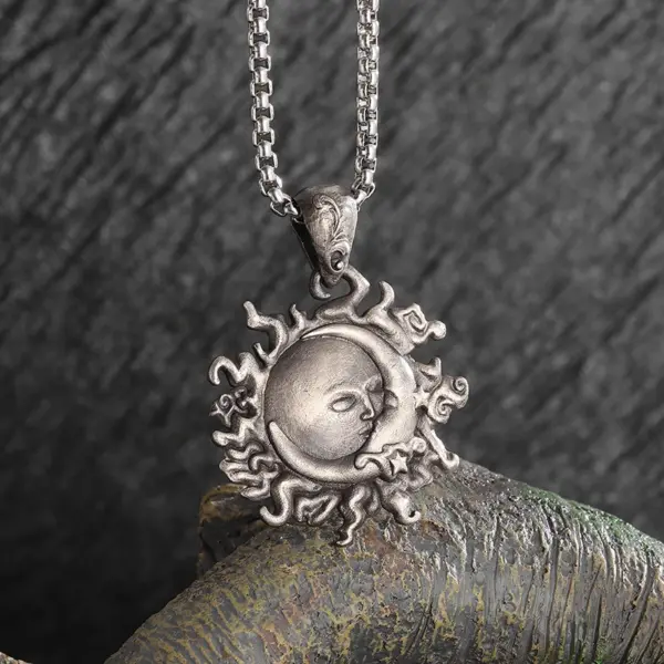 Vintage Nordic Rune Compass Necklace AL18514 - Image 41