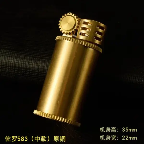ZORRO Brass Kerosene Lighter Retro Portable Gadget - Image 7