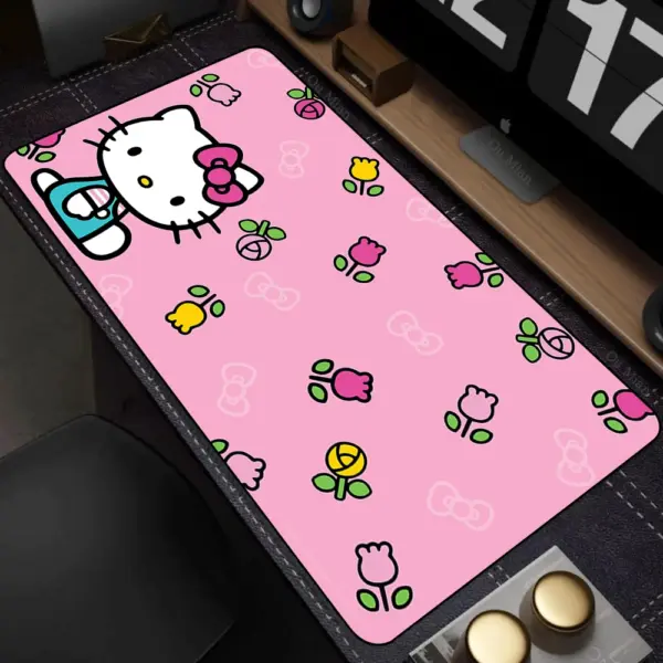 Large Hello Kitty Pink Mousepad for Gaming and Office - Image 14