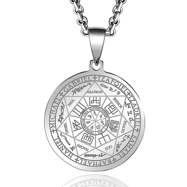Vintage Nordic Rune Compass Necklace AL18514 - Image 13