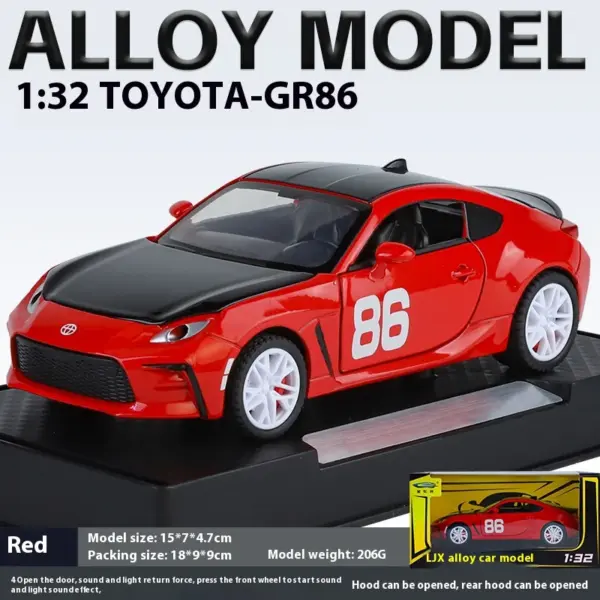 Toyota GR86 Rally Car Diecast Model 1:32 Scale - Image 9