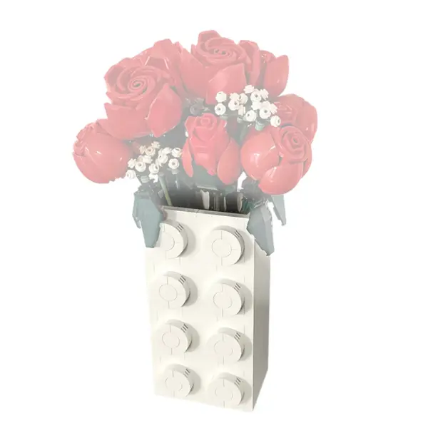 Gobricks Rose Vase Building Block Model - Image 2