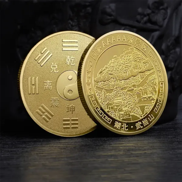 Chinese Wudang Mountain Coin Collectible Souvenir - Image 7