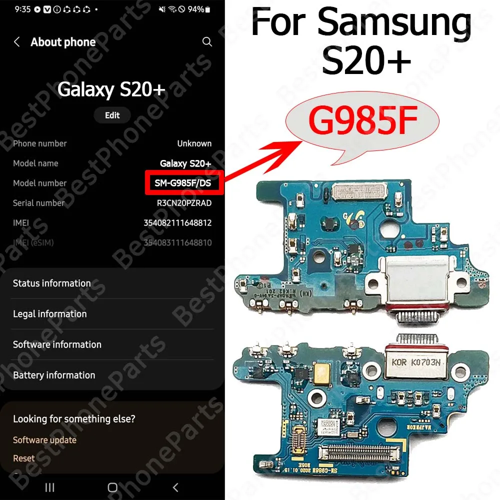 Samsung Galaxy S20 Ultra S20 Plus S20+ Charging Port Repair Socket 12 Samsung Galaxy S20 Ultra S20 Plus S20+ Charging Port Repair Socket - Image 12