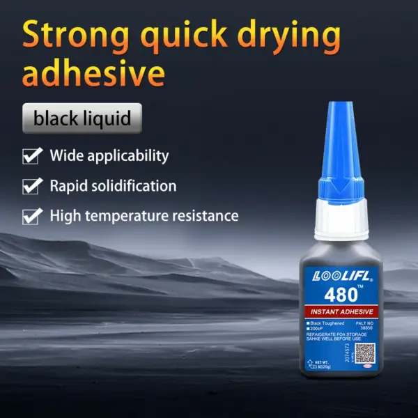 LOOLIFL 480 Car Repair Strong Black Instant Glue 20ML - Image 6